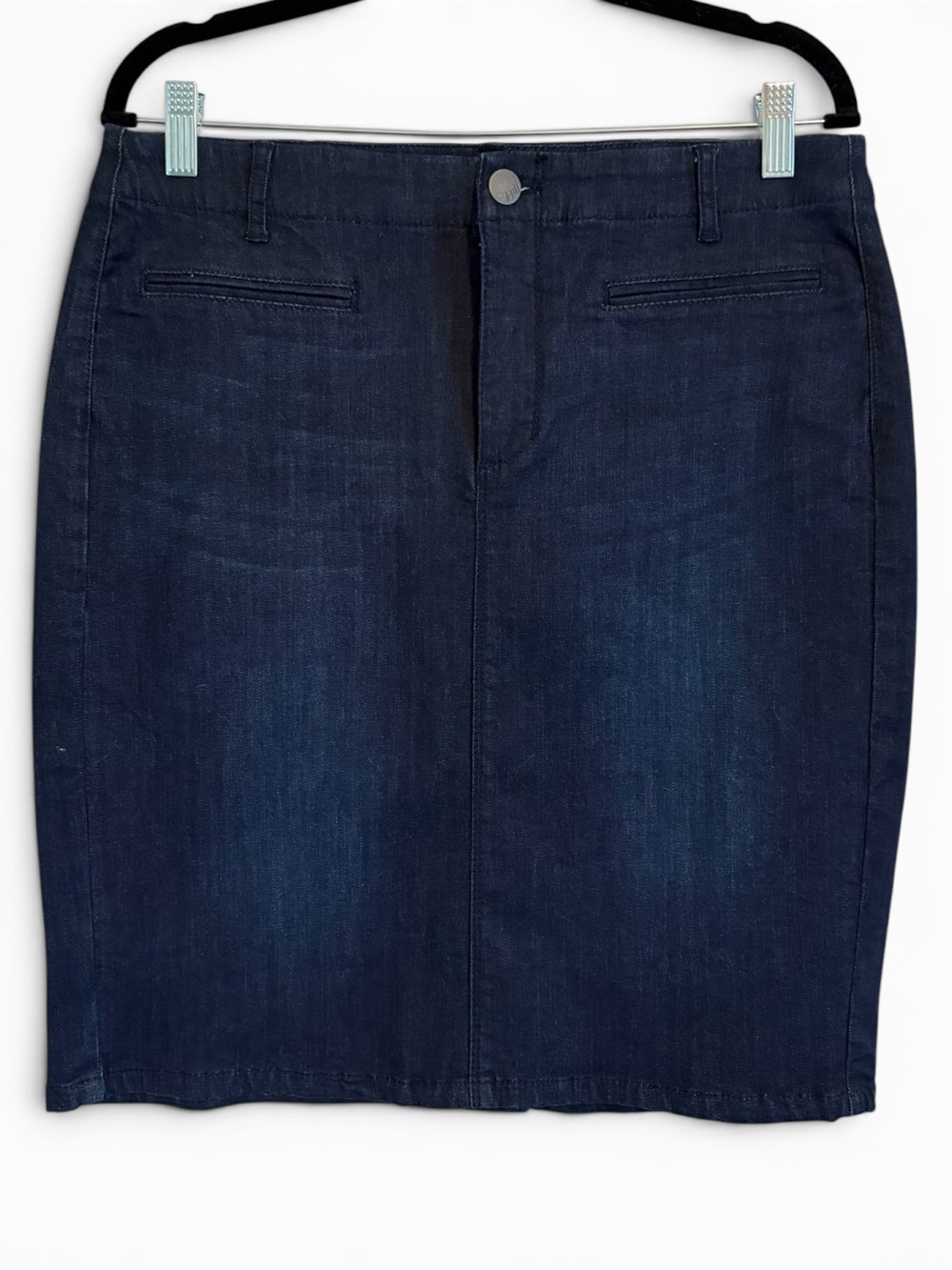 J. Jill Indigo Denim Pencil Skirt | Cotton Blend | Size 10